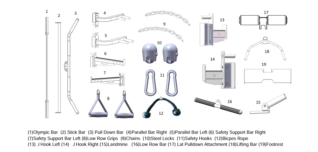 TZ-Q1008B Multi-Function Smith Machine for Full Body Strength