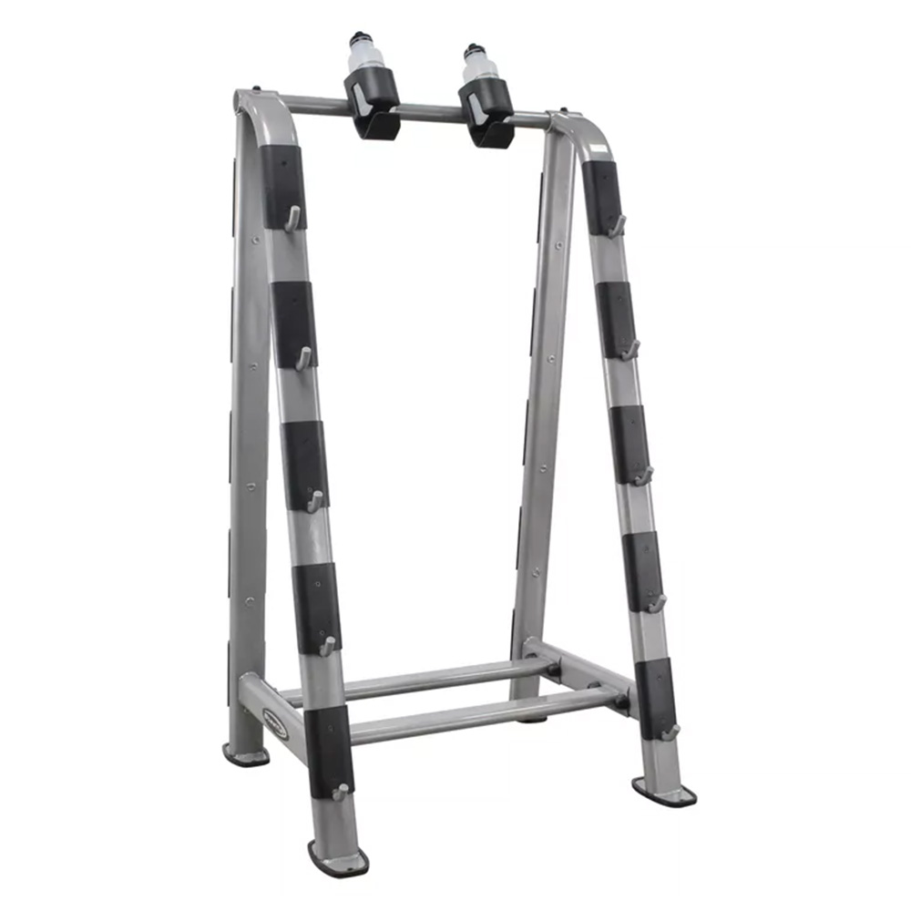 رف تخزين باربل NBR من Steelflex مع مجموعة باربل مستقيم لتنظيم الأوزان في الجيم