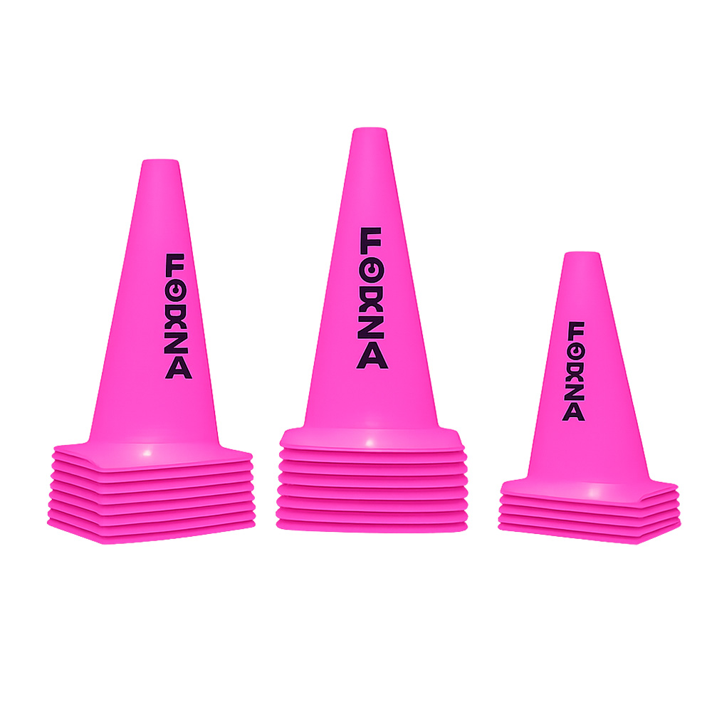 12 inch fluoro training cone for field and drill marking