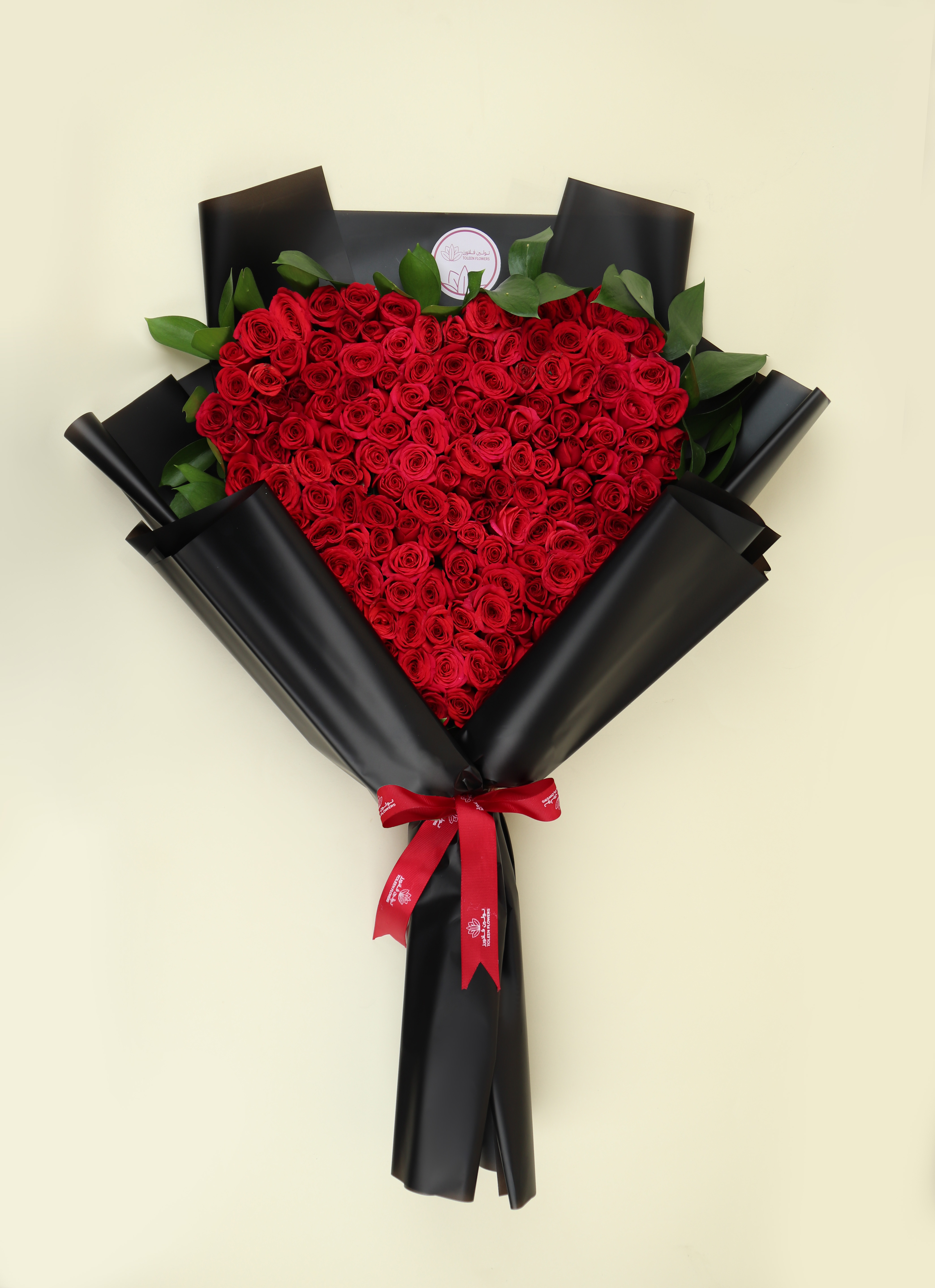  Red heart with black packaging 