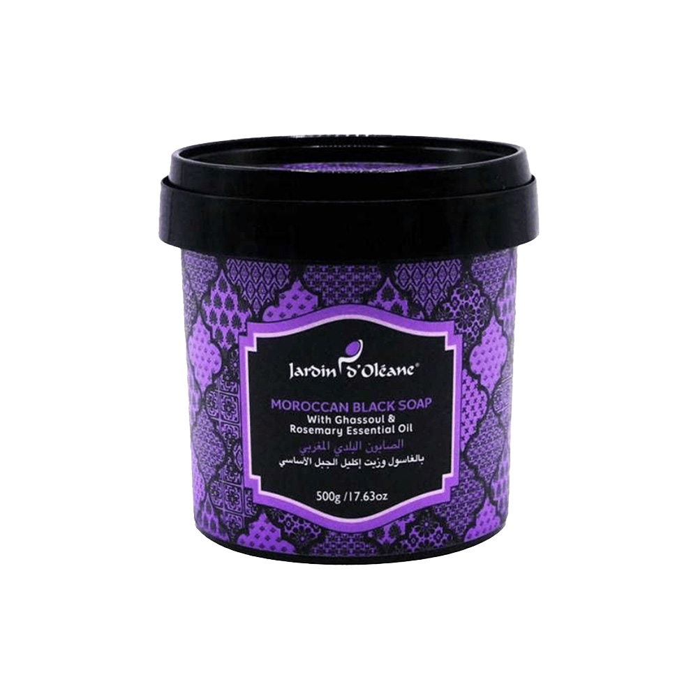  Jardin D Oleane Moroccan Black Soap With Ghassoul and Rosemary Essential Oil 
