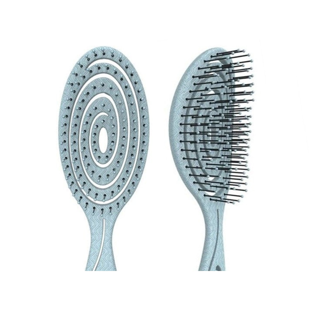   Bio friendly hair brush-green color 