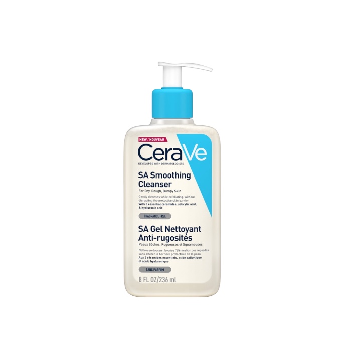  CeraVe SA Smoothing Cleanser Gel For Dry, Rough, Bumpy Skin 