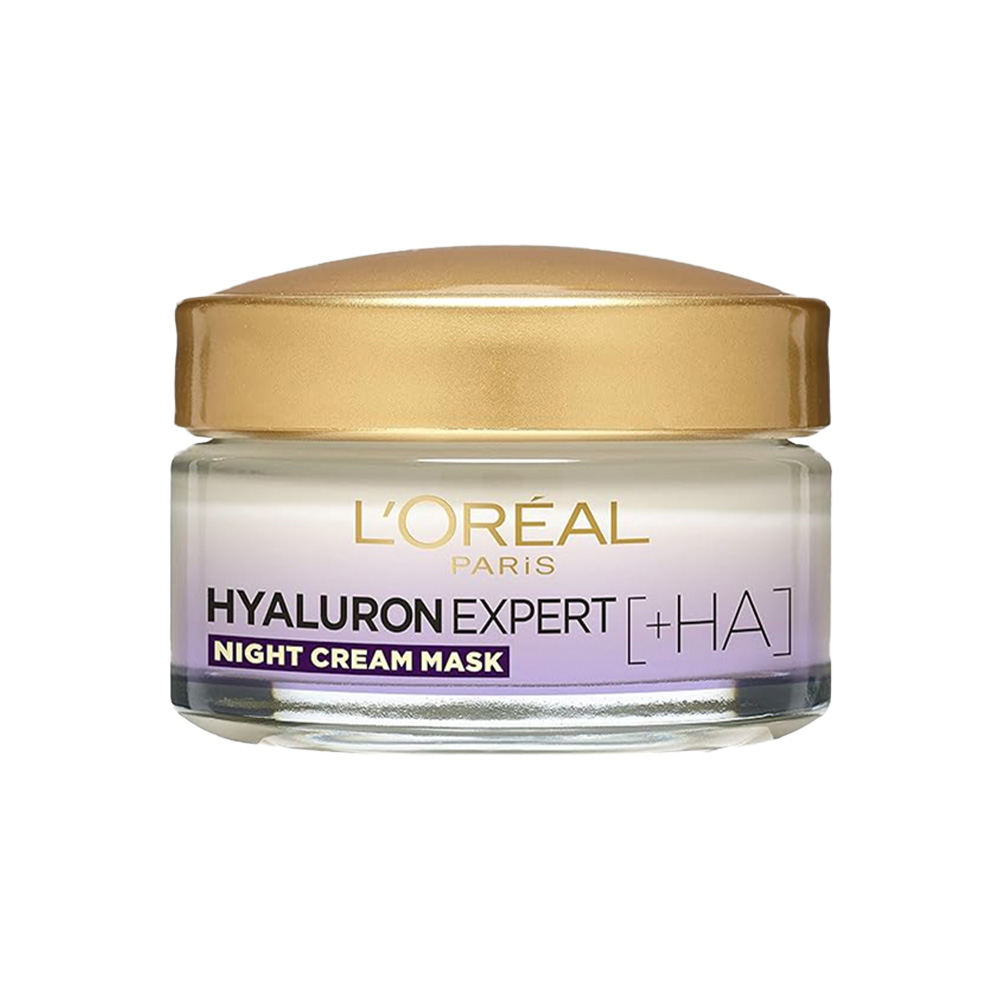  لوريال باريس كريم قناع الليل بحمض الهيالورونيك –  50ml 