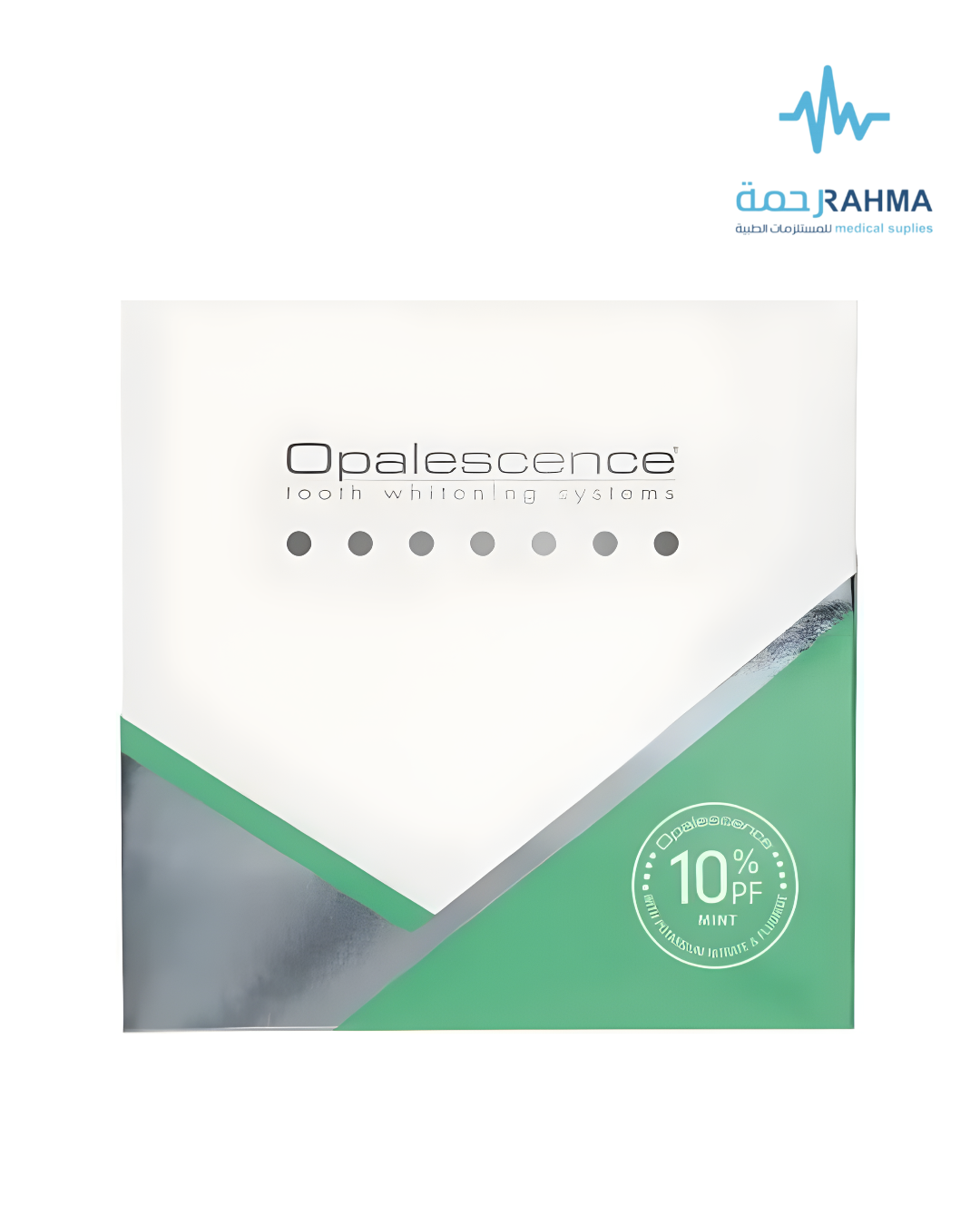 صورة لمنتج تبييض الأسنان Opalescence بنسبة 10 بنكهة النعناع مع شعار Ra