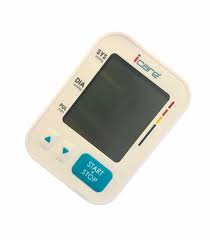 جهاز قياس ضغط الدم الإلكتروني المحمول مع شاشة LCD وأزرار زرقاء