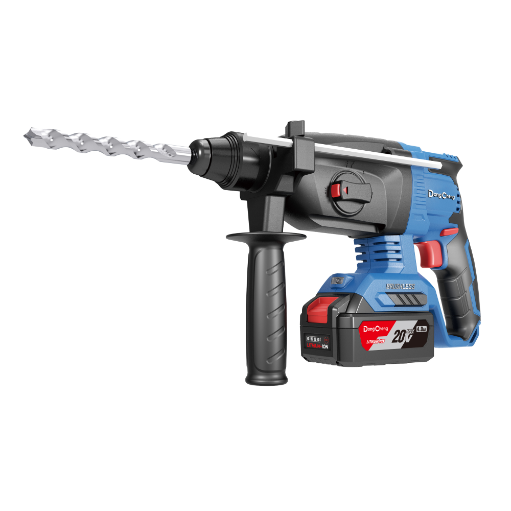 DongCheng 20V 4Ah Brushless Cordless Rotary Hammer Drill (24mm) - DCZC04-24