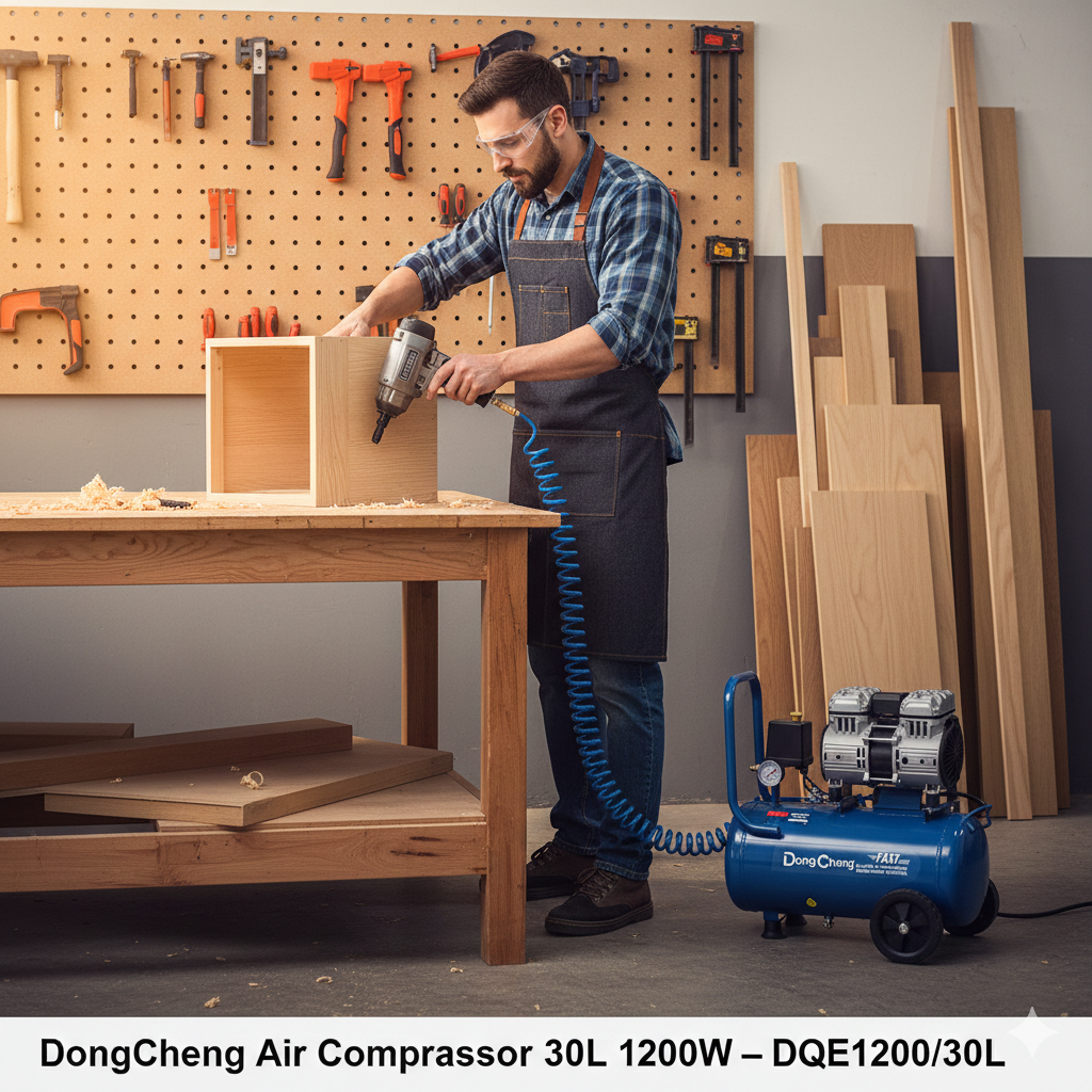DongCheng Air Compressor 30L 1200W – DQE1200/30L