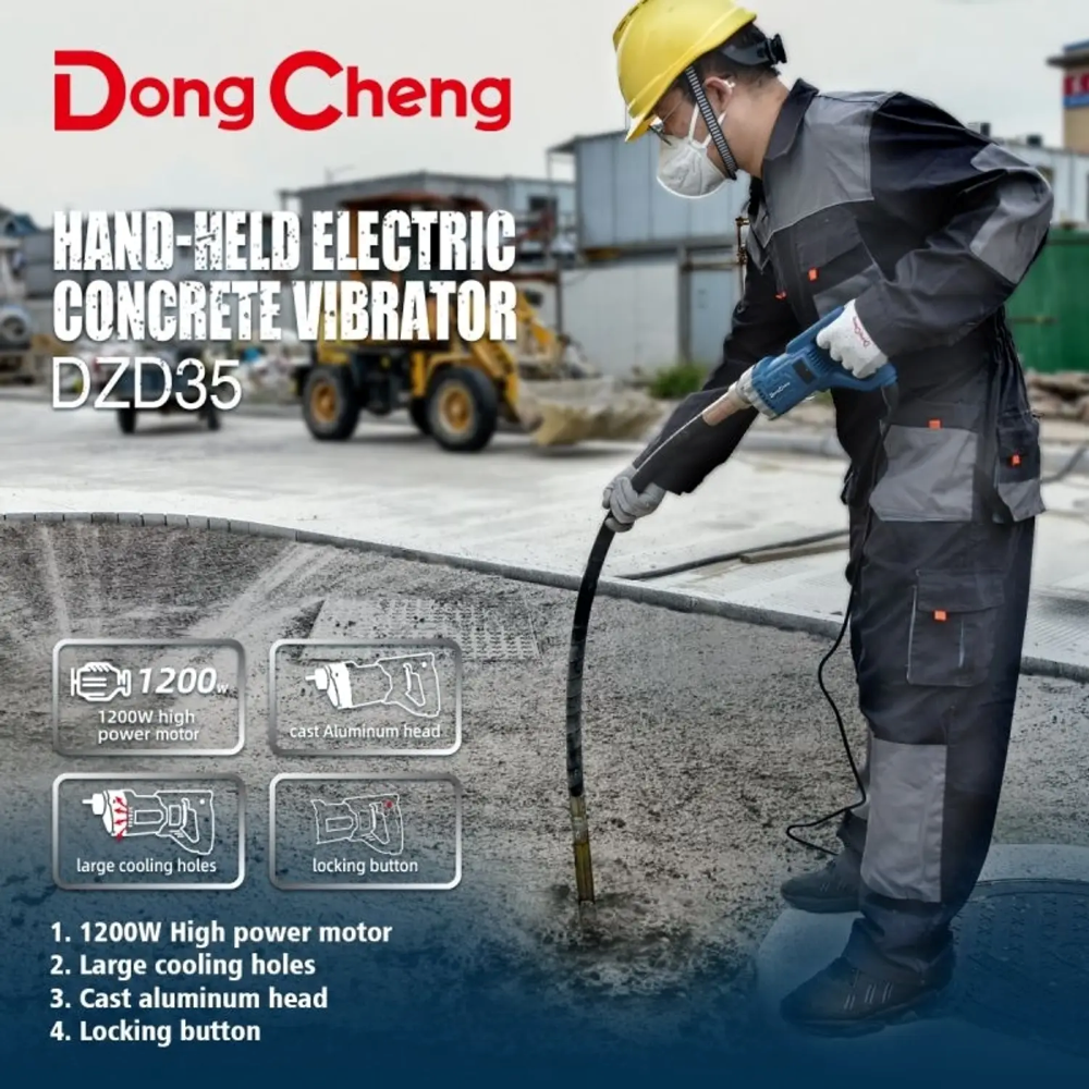 Dongshong DZD35 1200W Portable Electric Concrete Vibrator