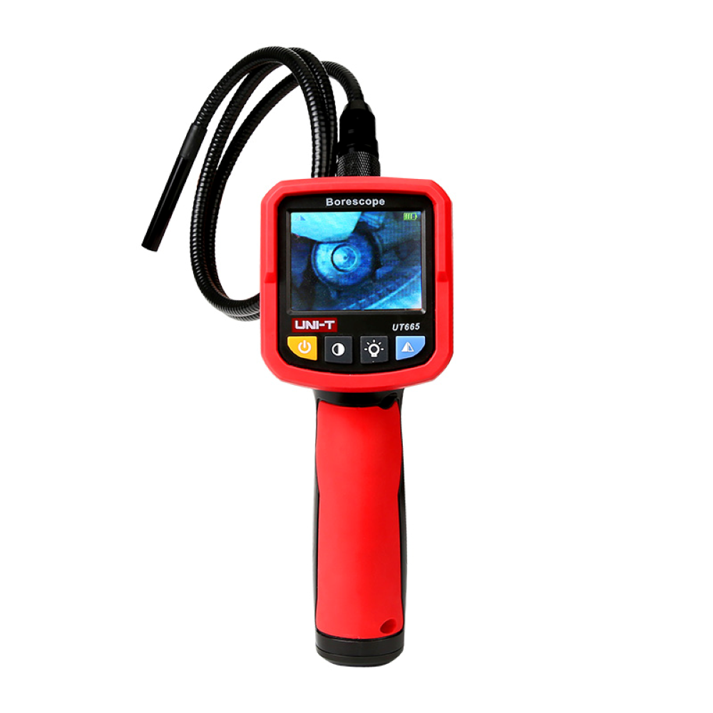 منظار صناعي كاميرا فحص داخلية بشاشة مرنة عرض مباشر | UT665 Borescope