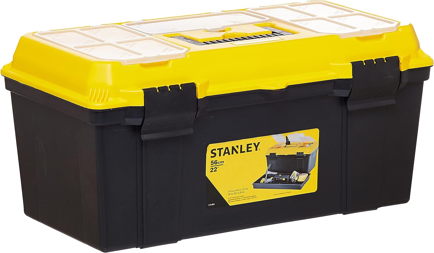 Stanley 1-71-951 22-Inch Plastic Toolbox, Durable and Convenient