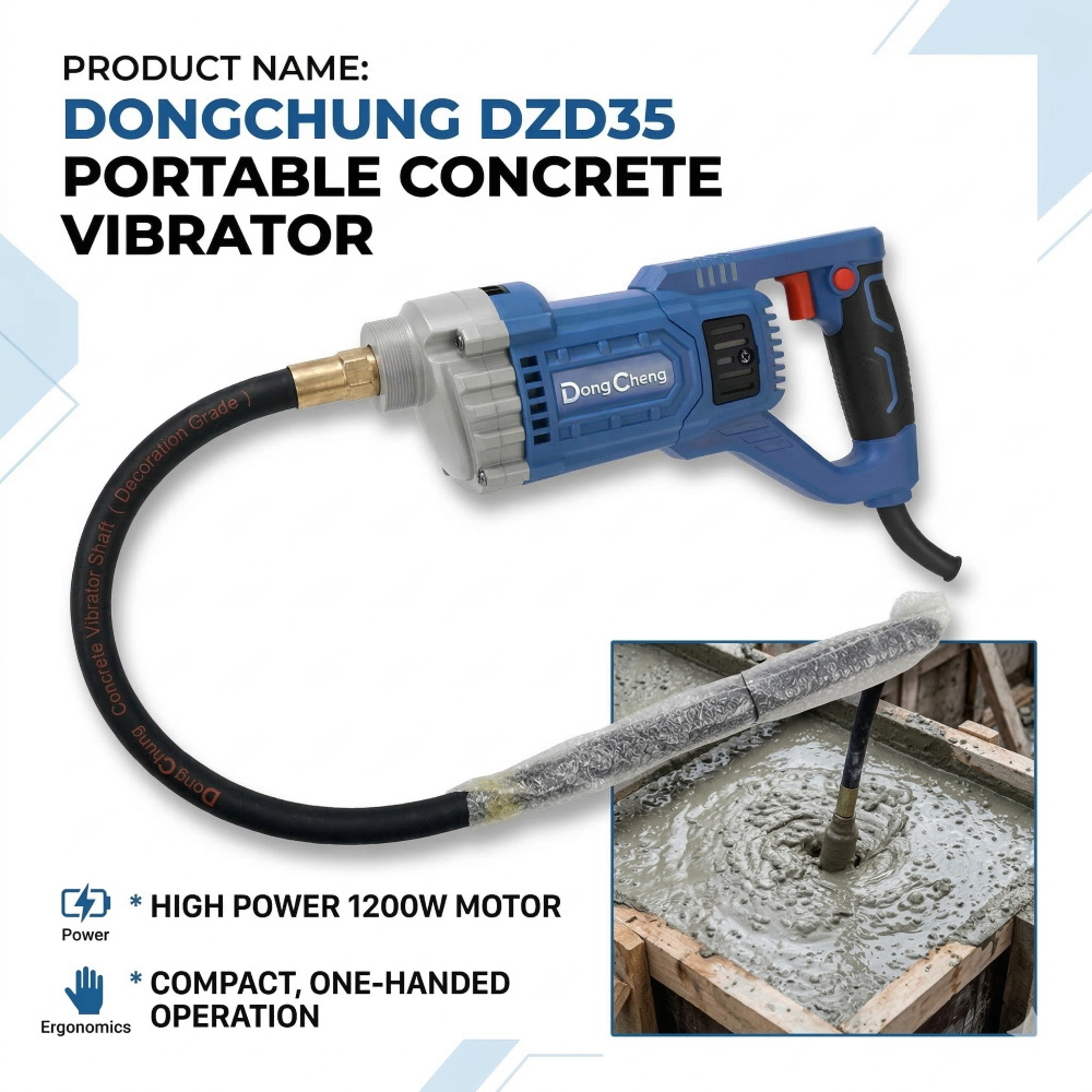 Dongshong DZD35 1200W Portable Electric Concrete Vibrator