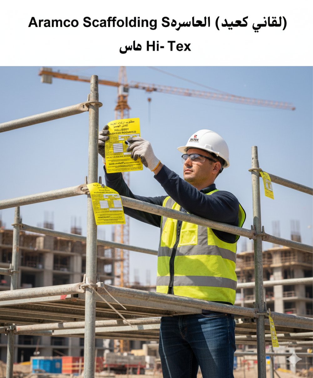 كارت بطاقة فحص سقالة ارامكو موديل STY من Hi-TEX