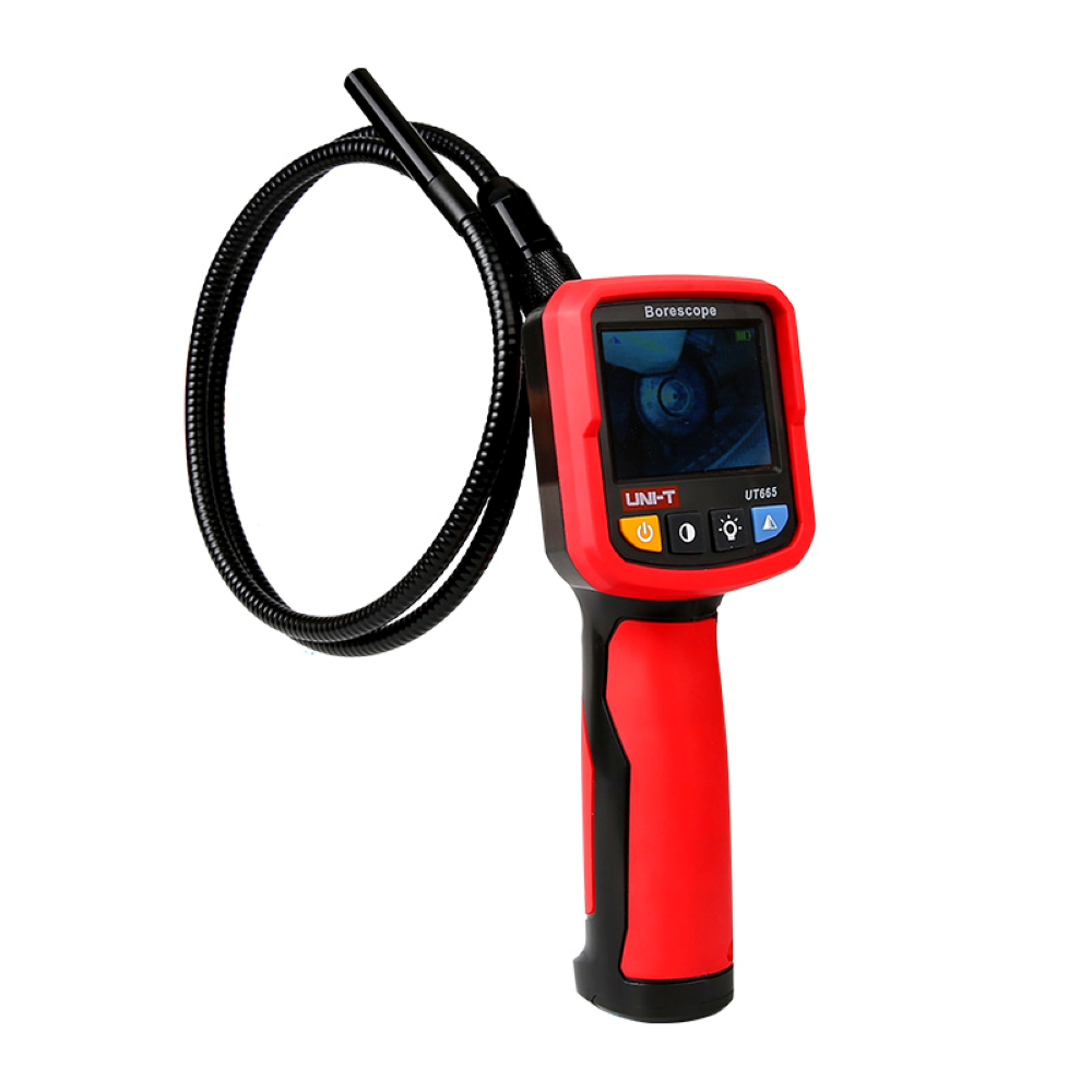 منظار صناعي كاميرا فحص داخلية بشاشة مرنة عرض مباشر | UT665 Borescope