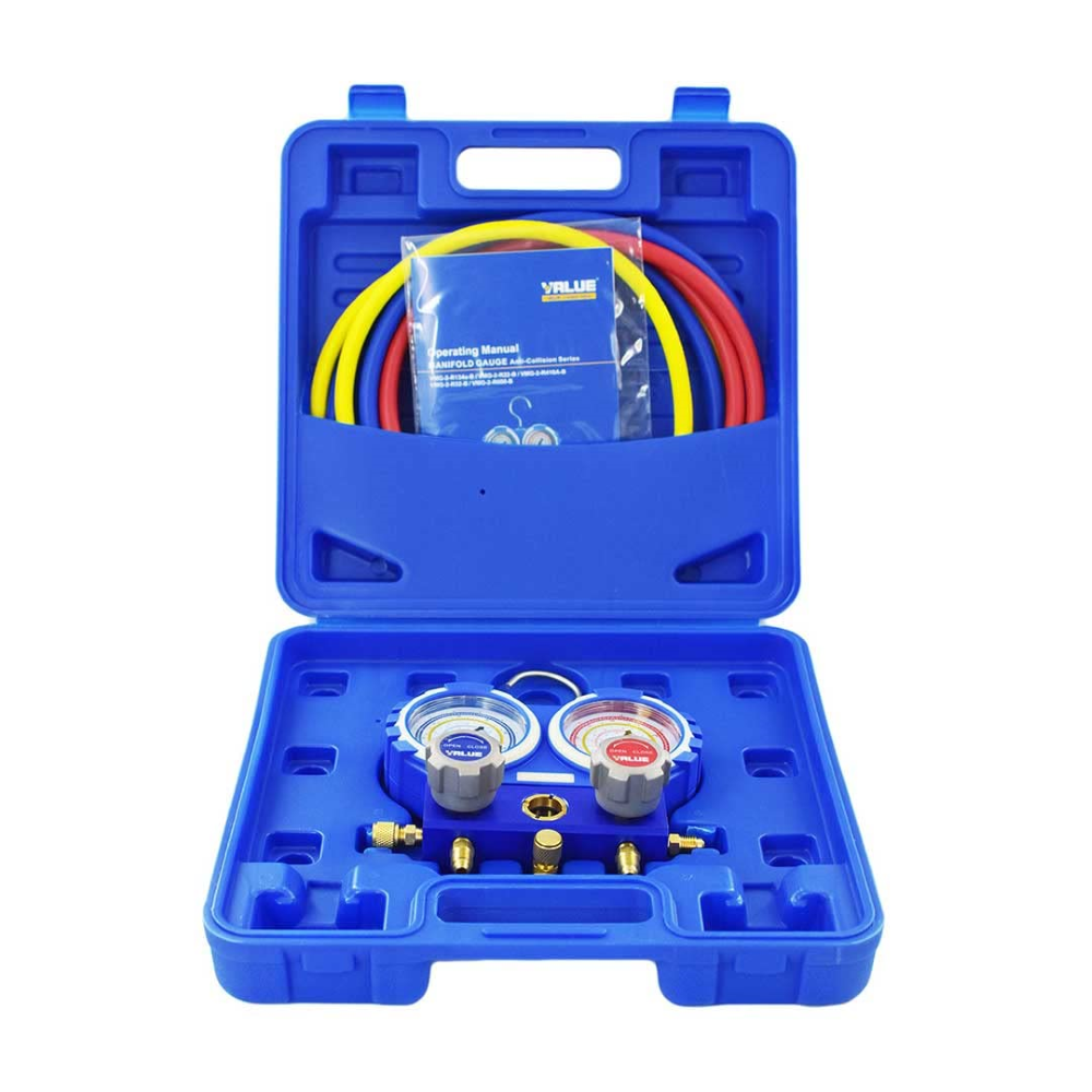طقم ساعة فريون لقياس الغاز وضغط التكيف | VMG-2-R22