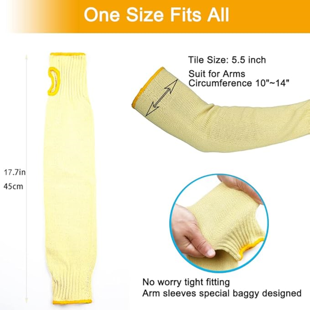 كم حماية ذراع مقاوم للقطع والحرارة من Hi-TEX