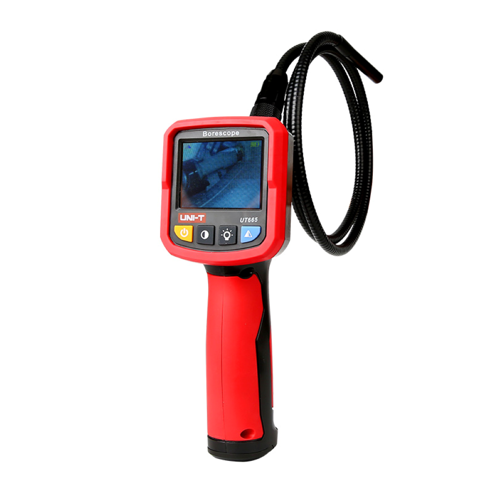 منظار صناعي كاميرا فحص داخلية بشاشة مرنة عرض مباشر | UT665 Borescope