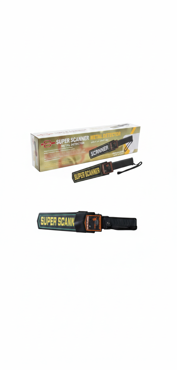 Portable personal security metal detector