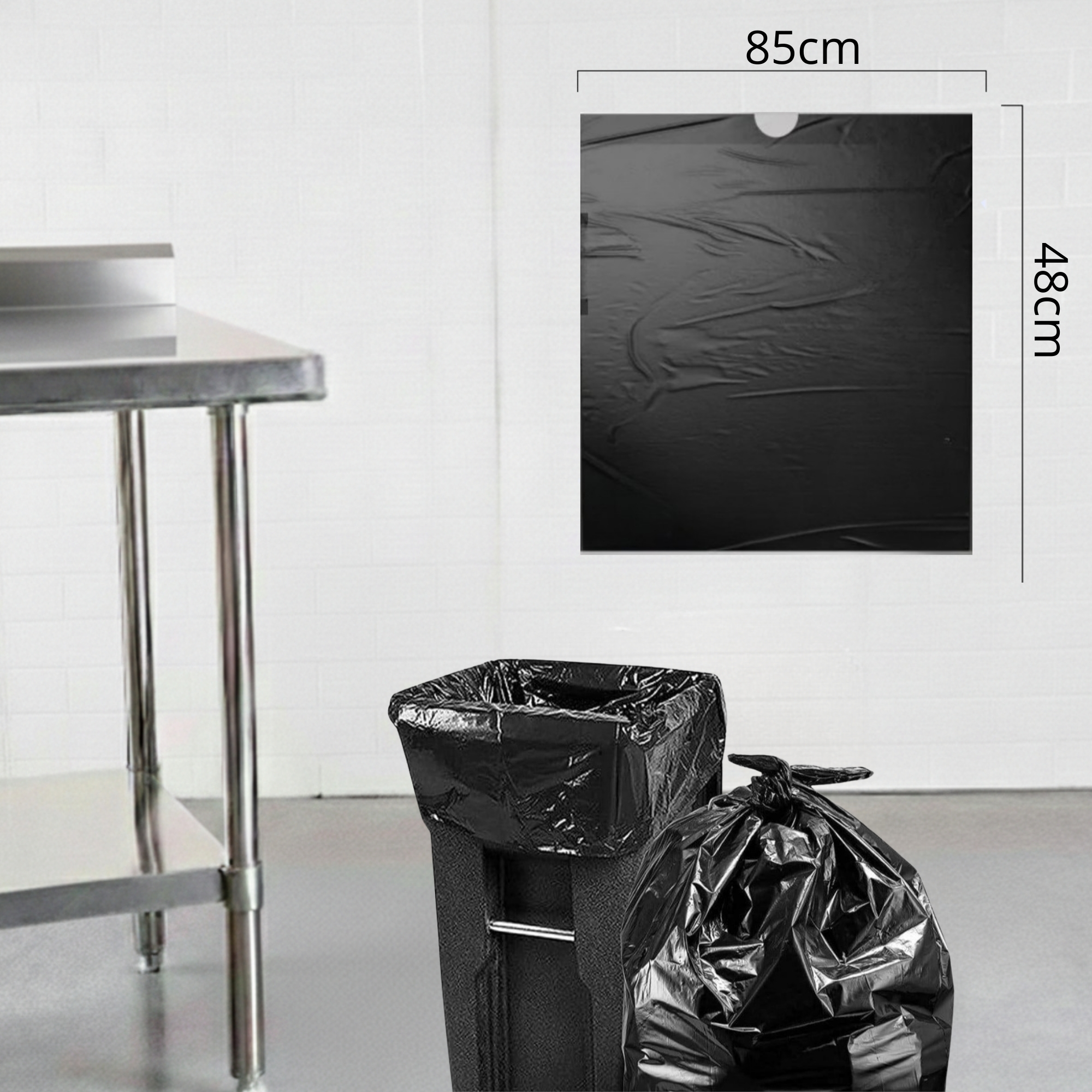  أكياس نفايات قوية 30 جالون – 48×85 سم 
