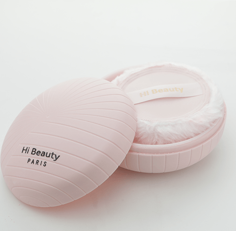  Hi Beauty scented body powder, pink color, 120 grams 