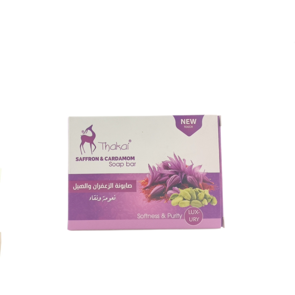  صابونة الزعفران والهيل من Thakai - 100 غرام 