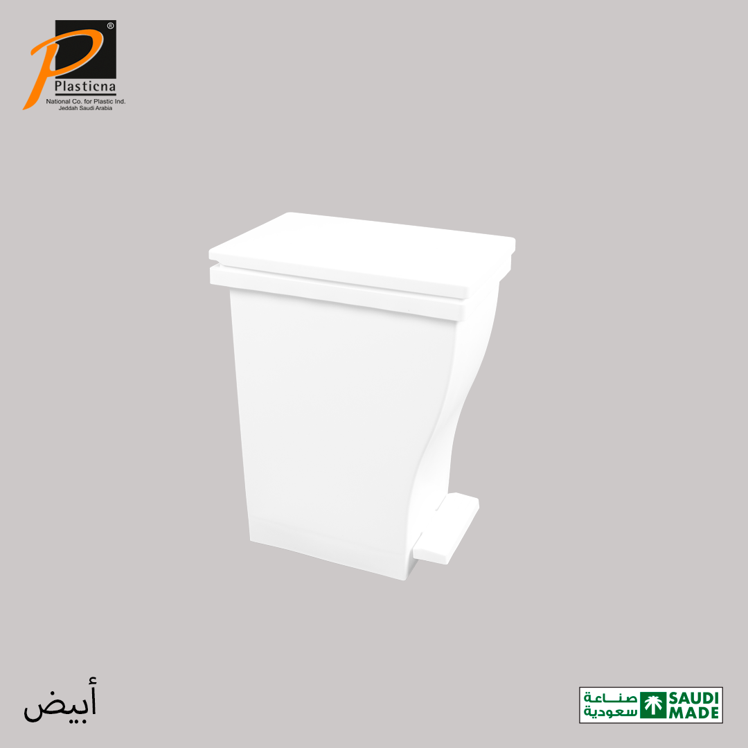  سطل مستطيل مع دعسة 15 لتر رقم 515 الوطنية 
