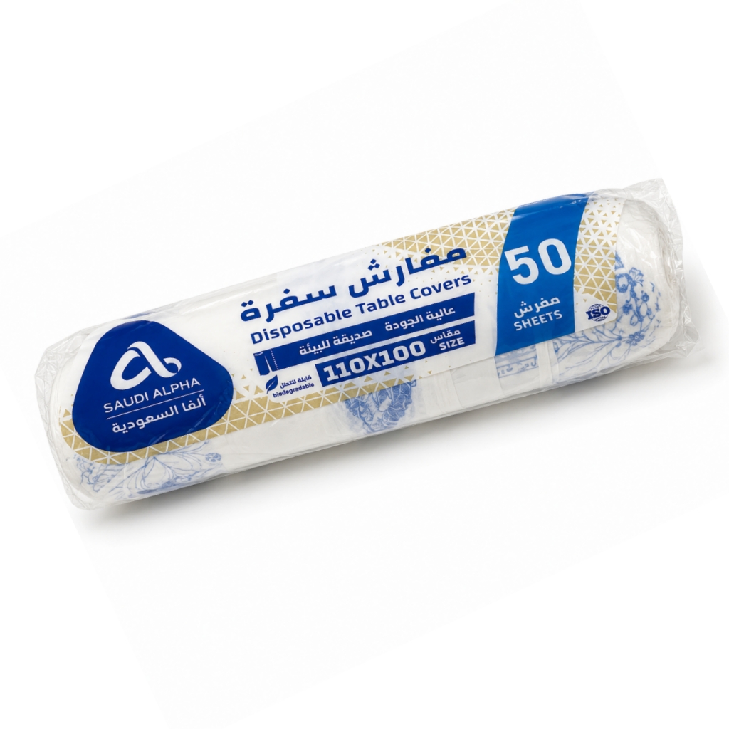  مفارش سفرة رول 100 * 110 سم 50 مفرش مطبوع الفا 