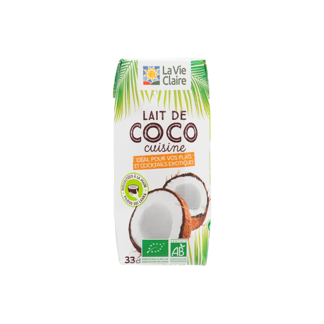 Lait coco cuisine bio - La vie claire