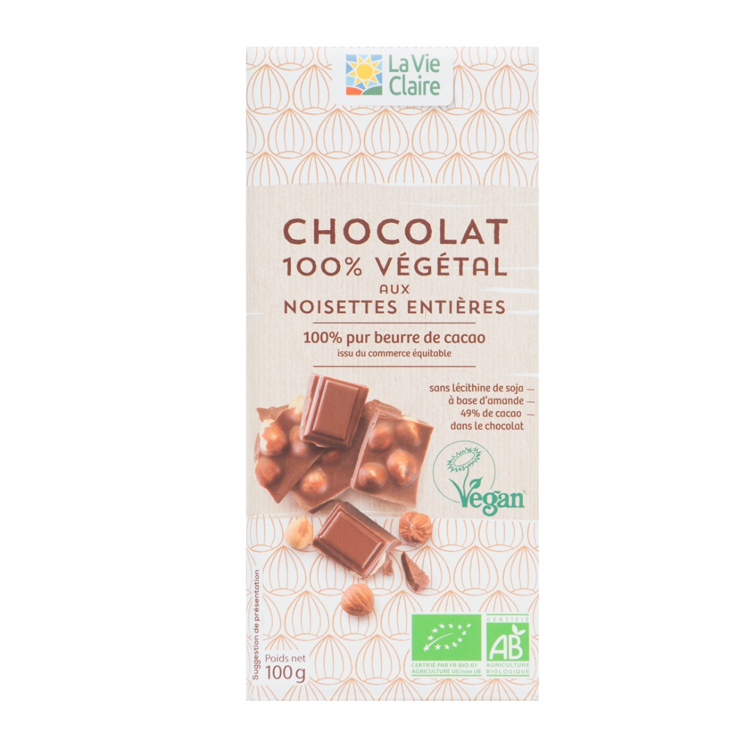 Chocolat noir 100% cacao bio - La vie claire