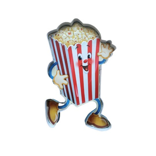 لوحة حائط بتصميم أنيق (فشار Popcorn) – ديكور جدار مميز للأطفال والصالون