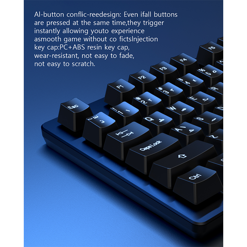 لوحة مفاتيح ألعاب ميكانيكية من تشويتك - أسود