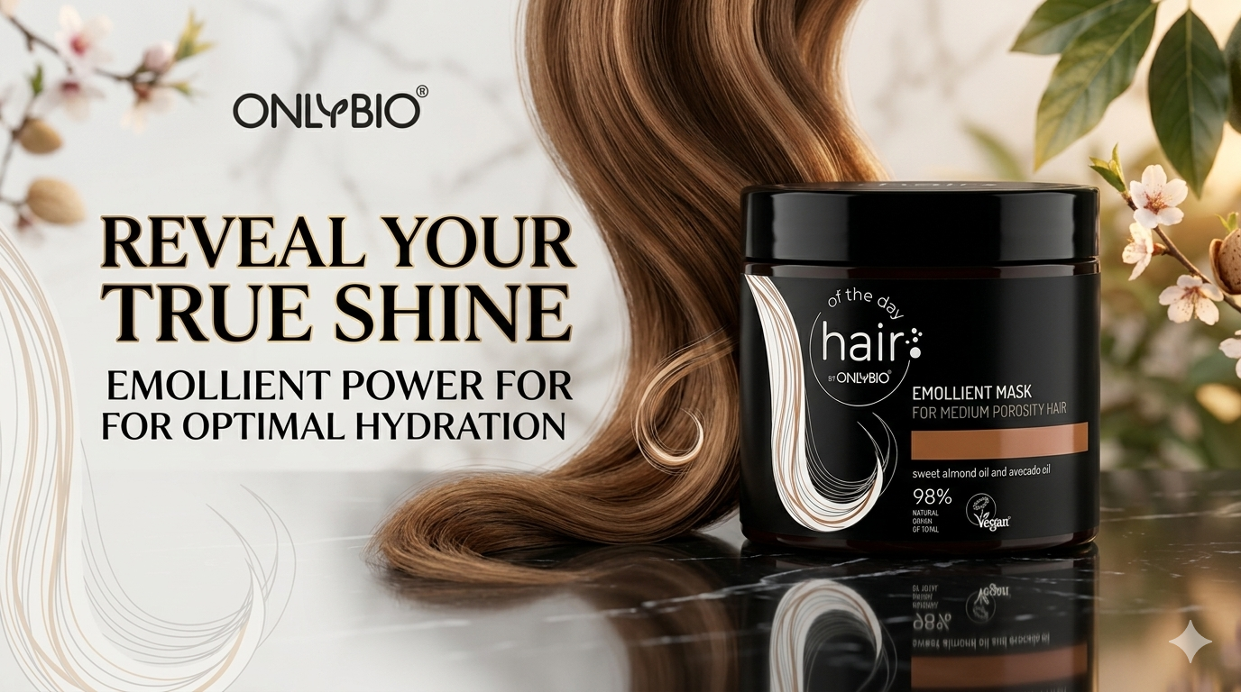 Hair of the day by onlybio emollient mask for medium porosity hair