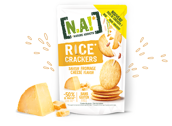 Nature Addicts Rice Crackers Cheese Flavor85 g