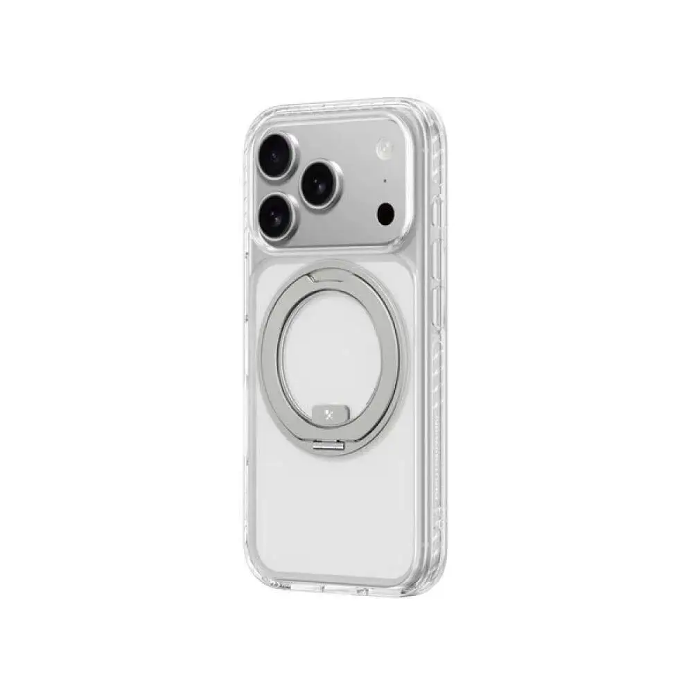 AmazingThing Titan Pro MagSpin Clear iPhone 17 Pro / 17 Pro Max Case with Ring and Stand