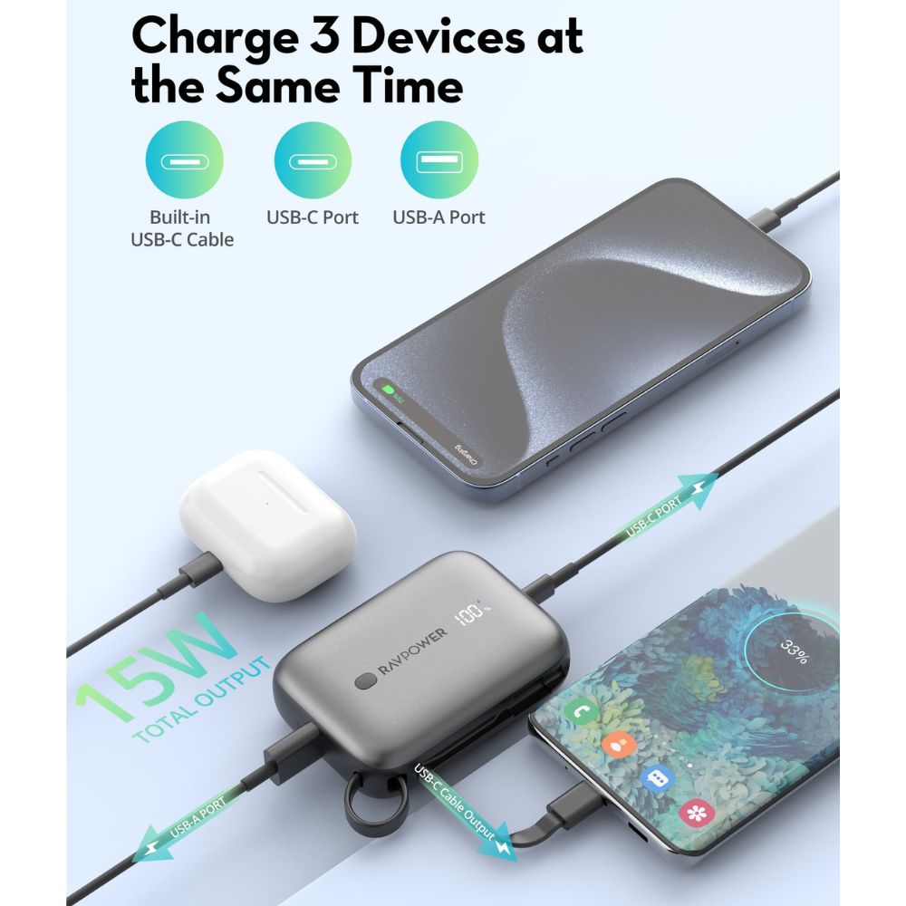 RAVPower 20W Power Bank with 10000mAh