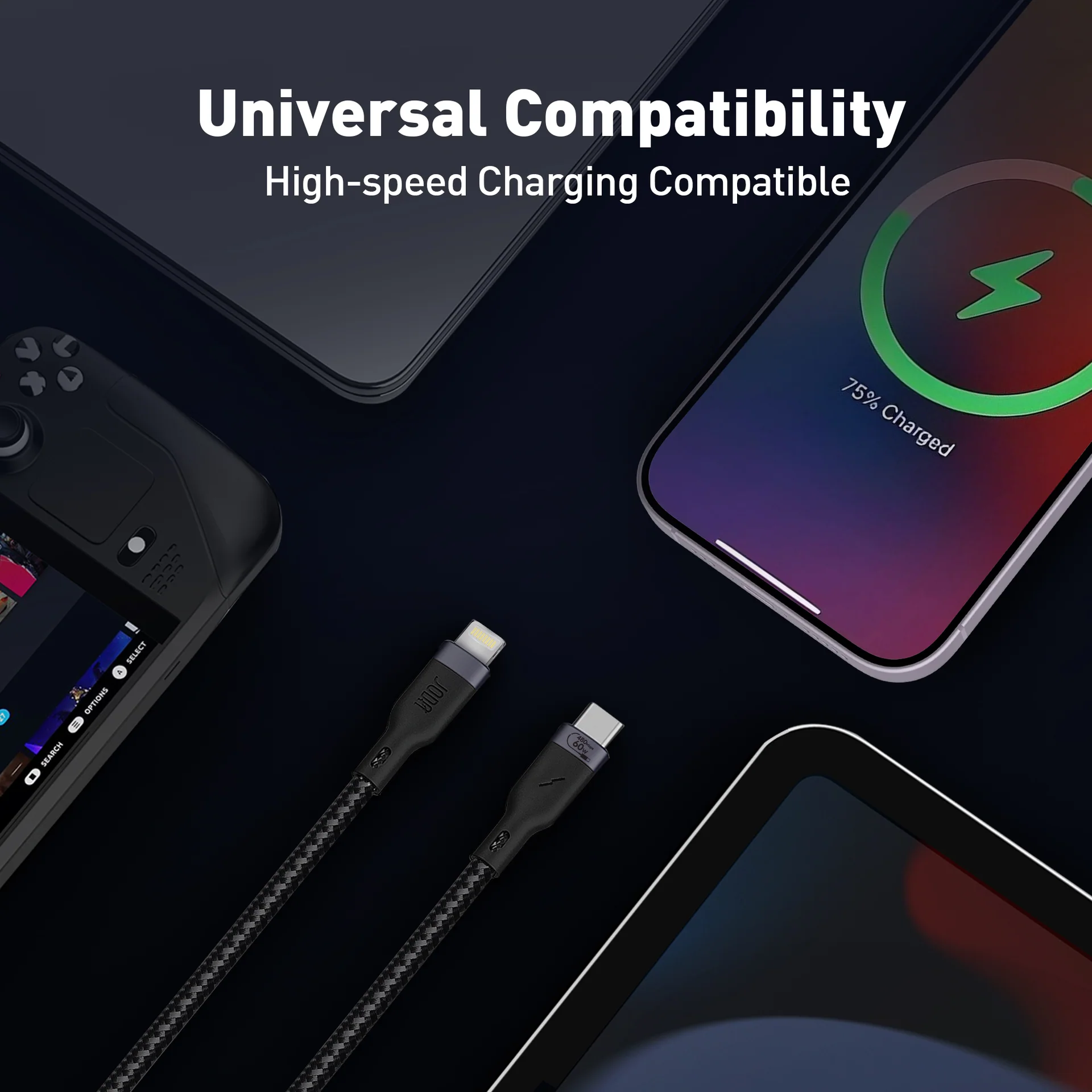 JODA FIBER 60 Nylon Braided USB C-L Cable