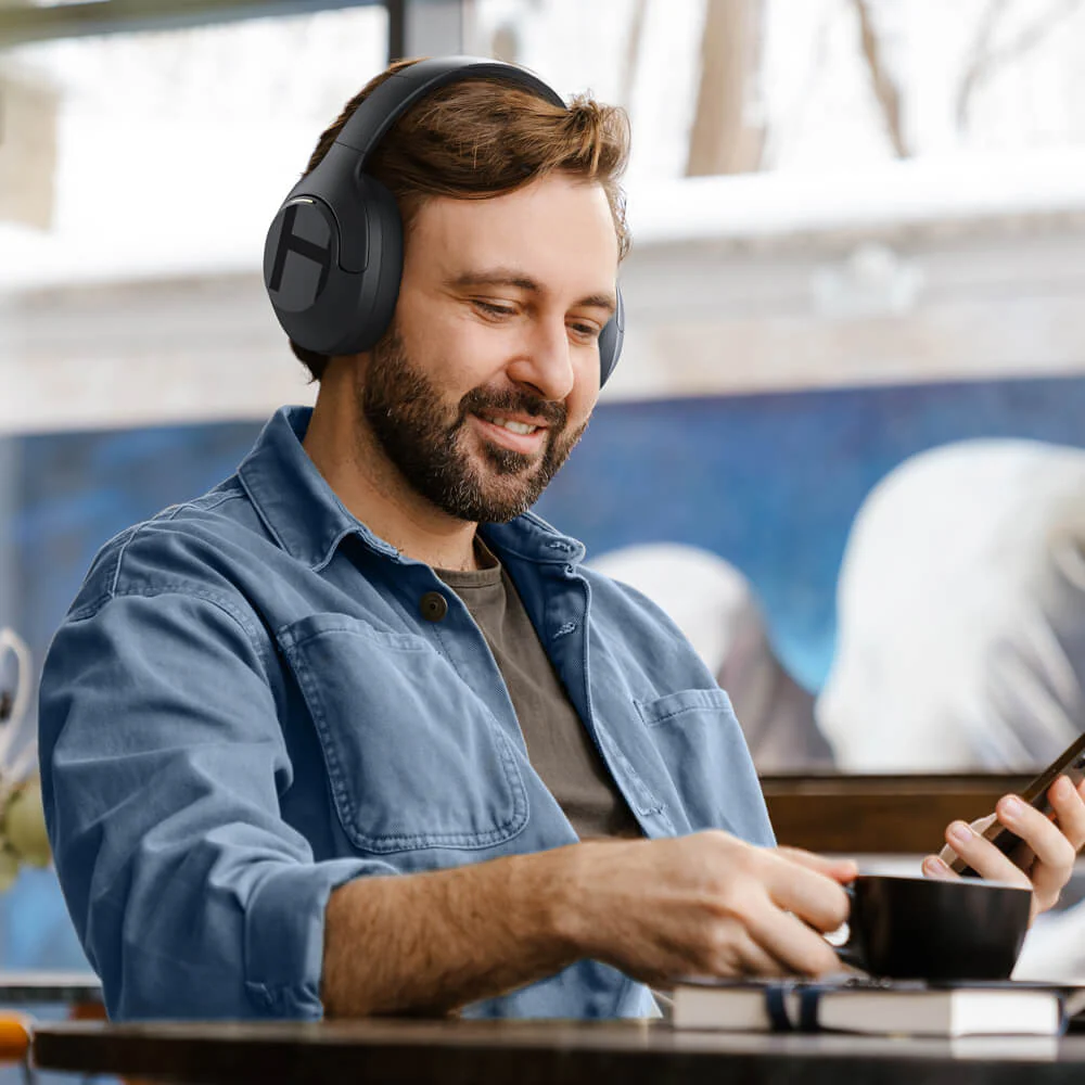Haylou S35 Wireless Noise Cancelling Headphones (ANC) – Dark Blue