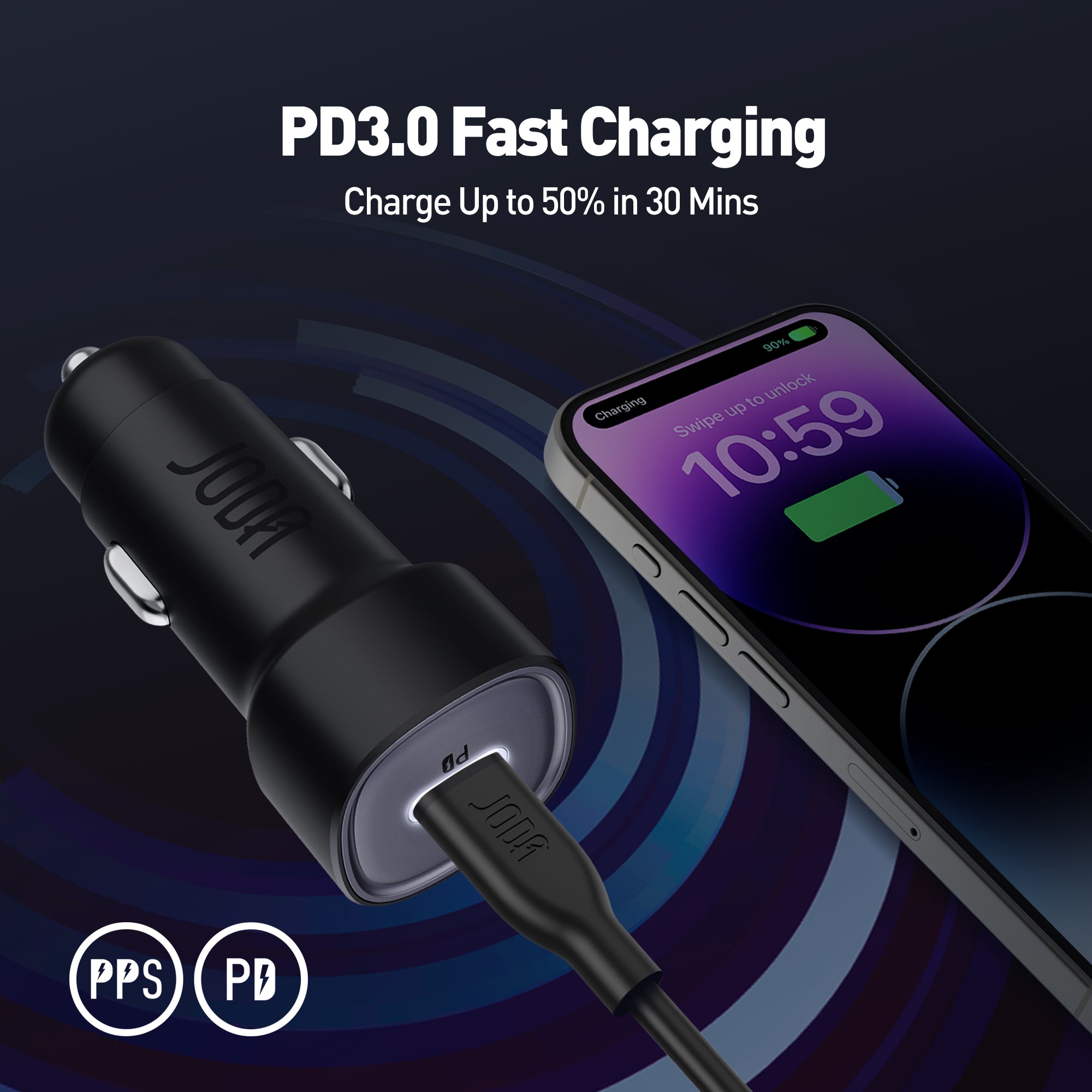 JODA TUBE 20 20W USB-C Car Charger