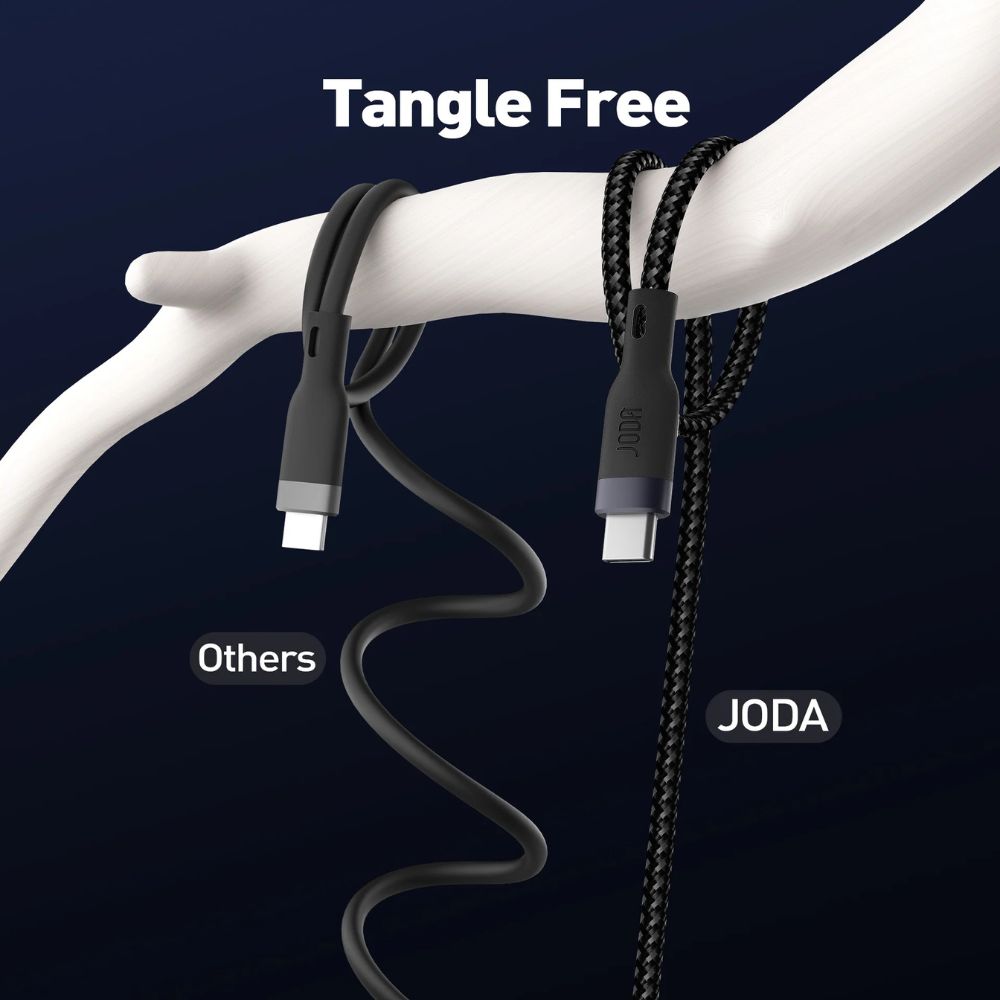JODA FIBER 60 Nylon Braided USB C-C Cable