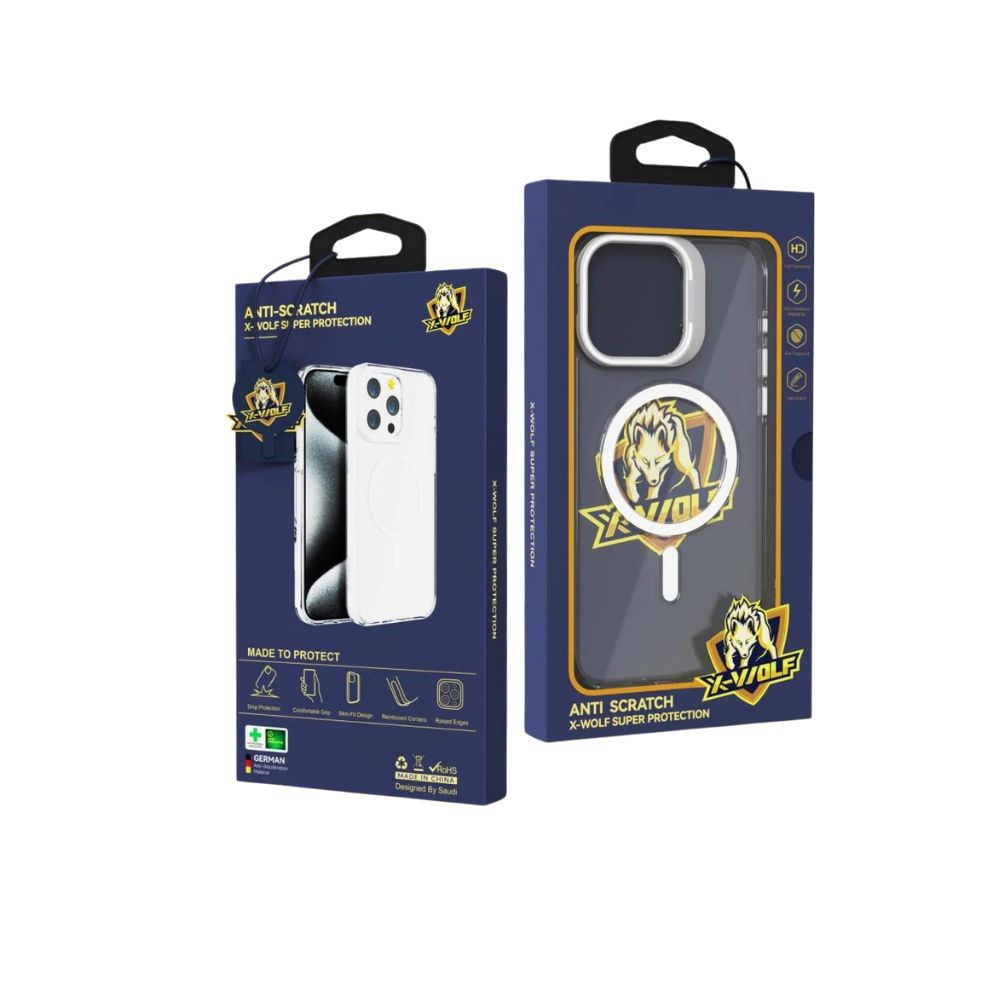 X-Wolf Transparent MagSafe Cover for iPhone