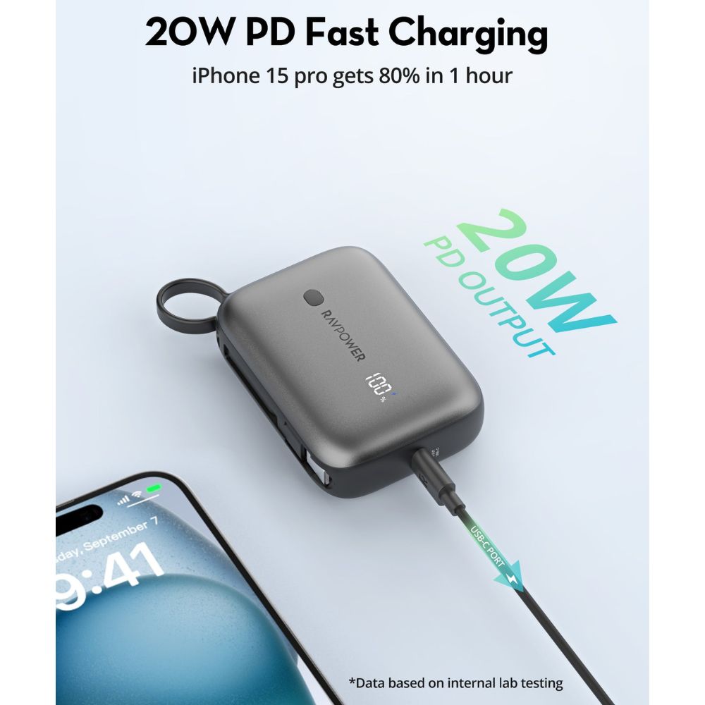 RAVPower 20W Power Bank with 10000mAh