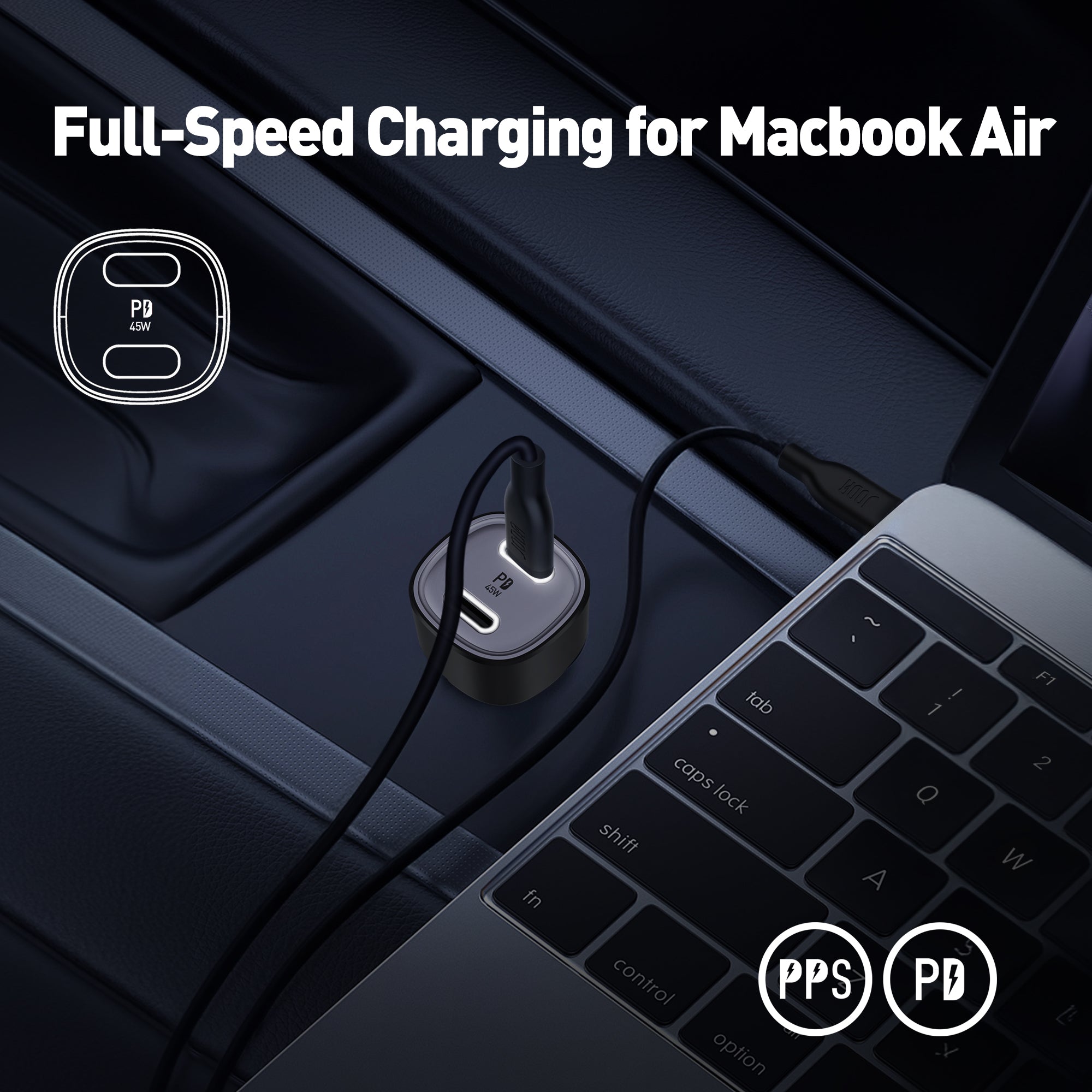 JODA TUBE 45 PD 45W USB-C Car Charger