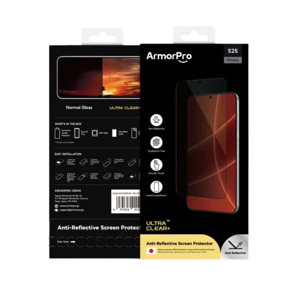 ArmorPro Screen Protector Privacy AR for Samsung S25 Series
