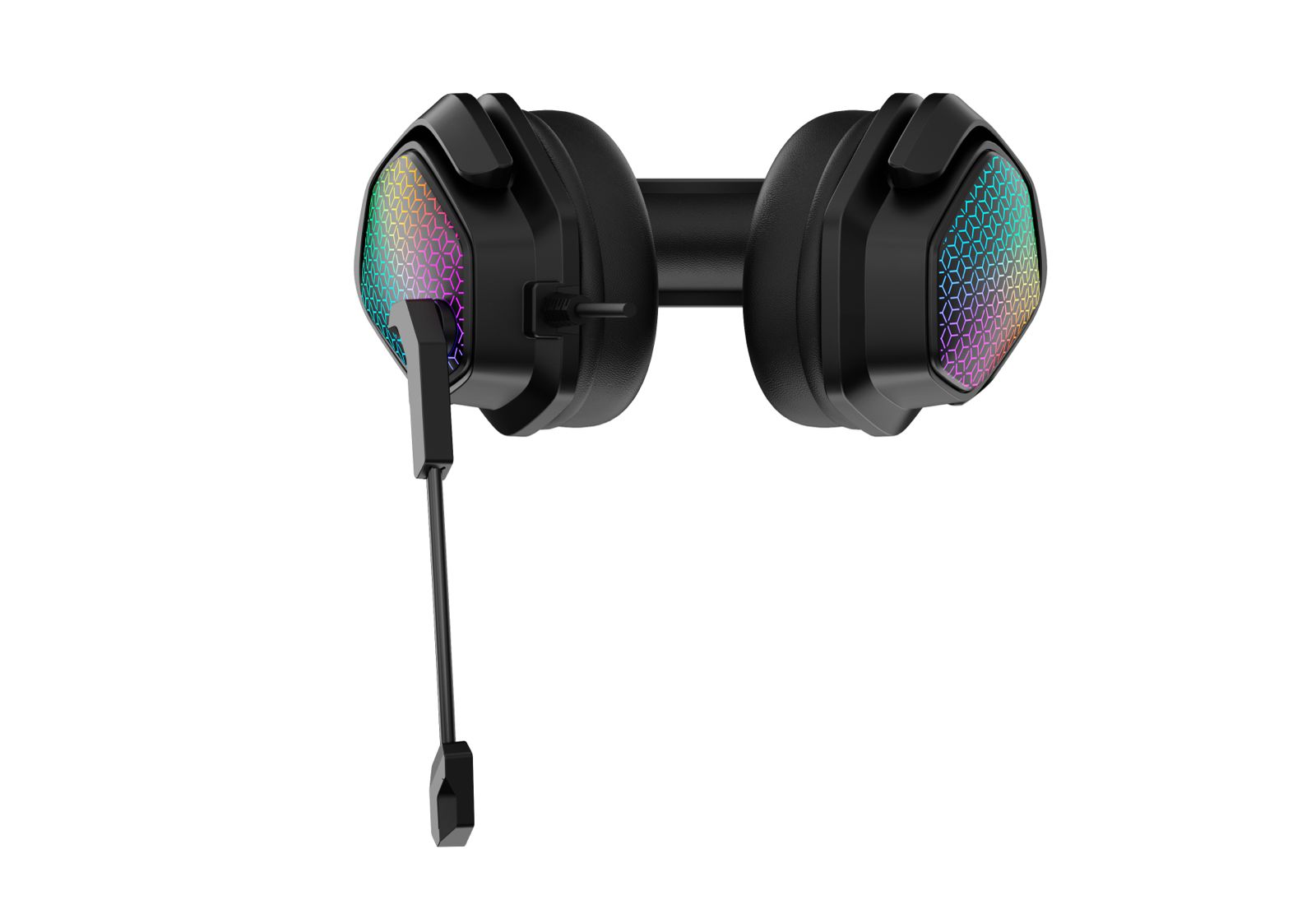 سماعة ألعاب سلكية ASA A55 RGB مع ميكروفون عازل للضوضاء