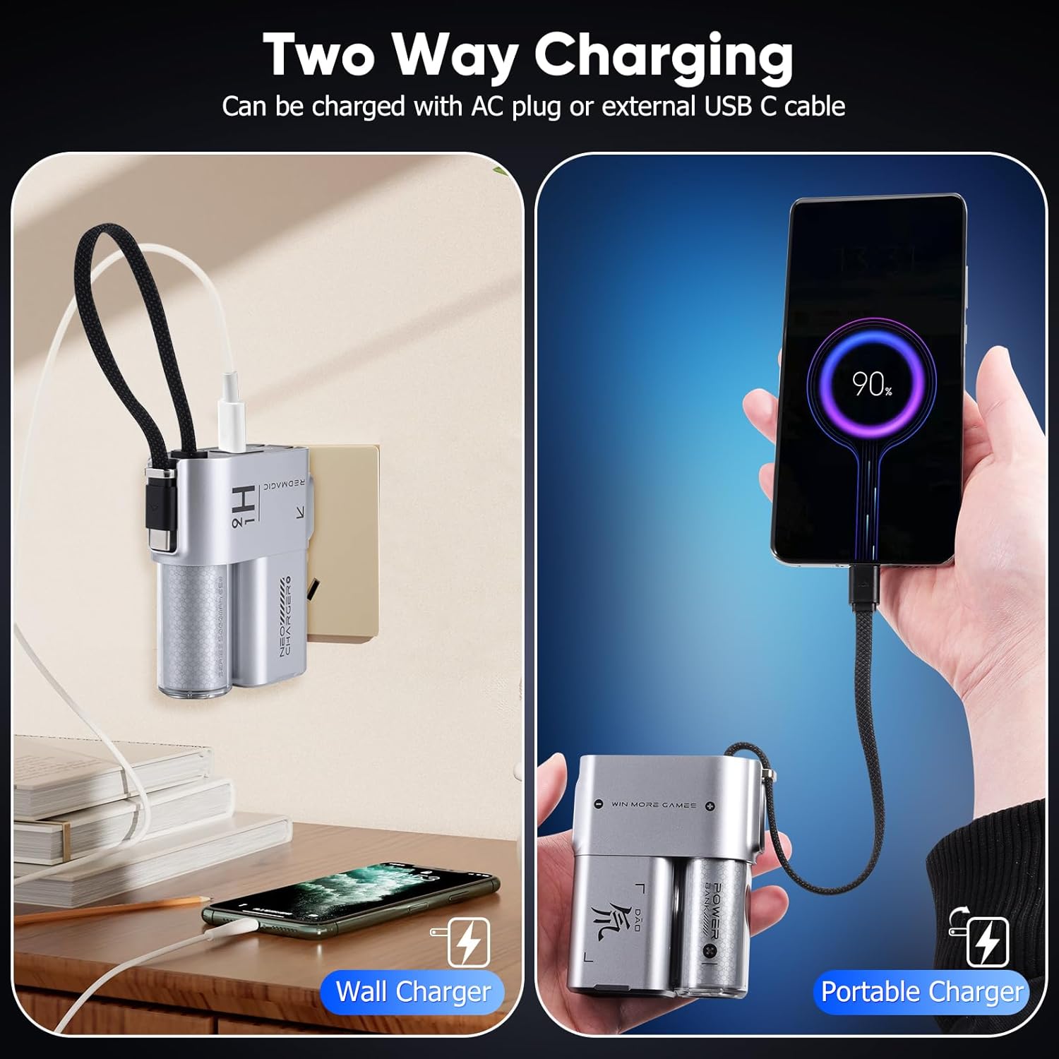 RedMagic Go 3-in-1 power bank 5000mAh with 65W fast charging