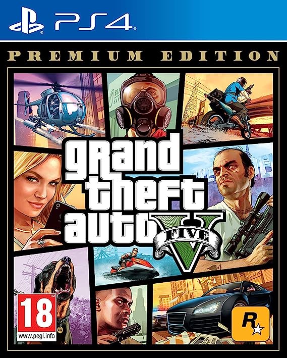 جراند ثيفت اوتو V نسخة مميزة اونلاين للبلايستيشن 4 مجدد — لعبة GTA 5 بمحتوى حصري