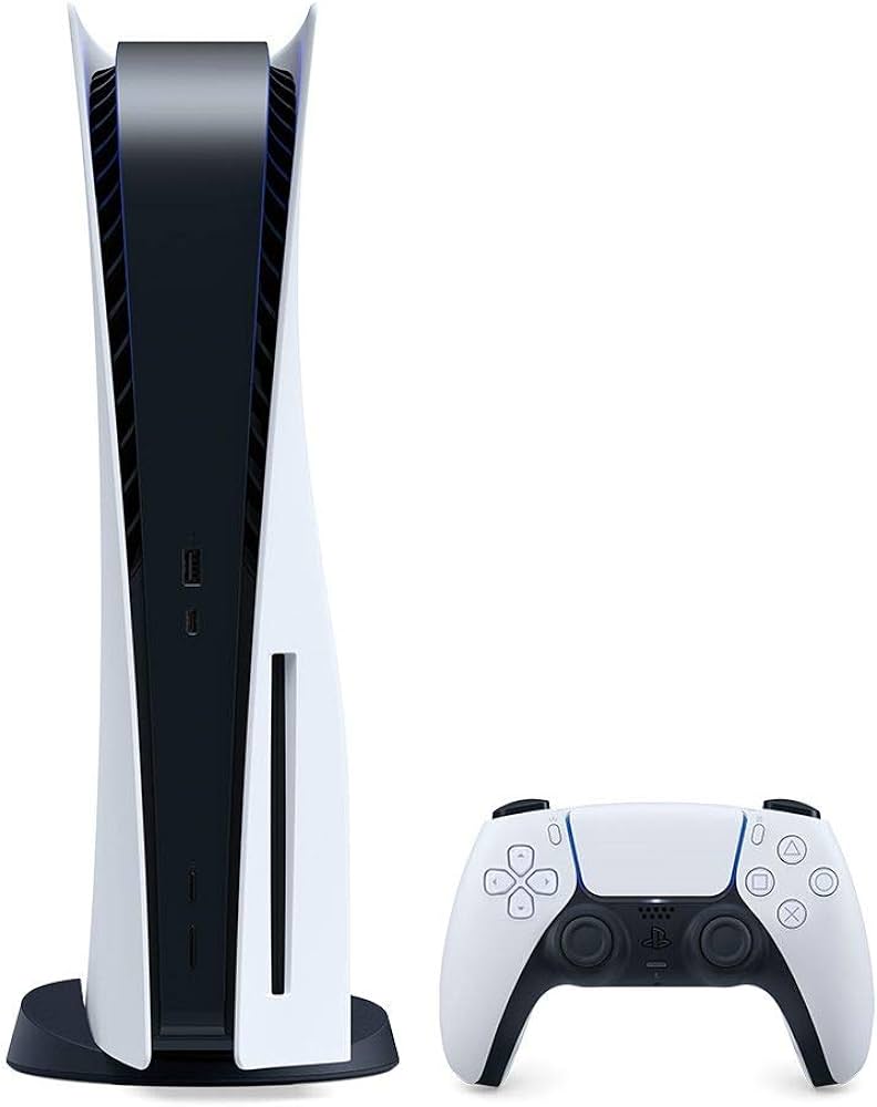 PS5 Disc Edition bundle with Redragon 24-inch monitor, gaming chair, and Gran Turismo 7 - 1 year warranty
