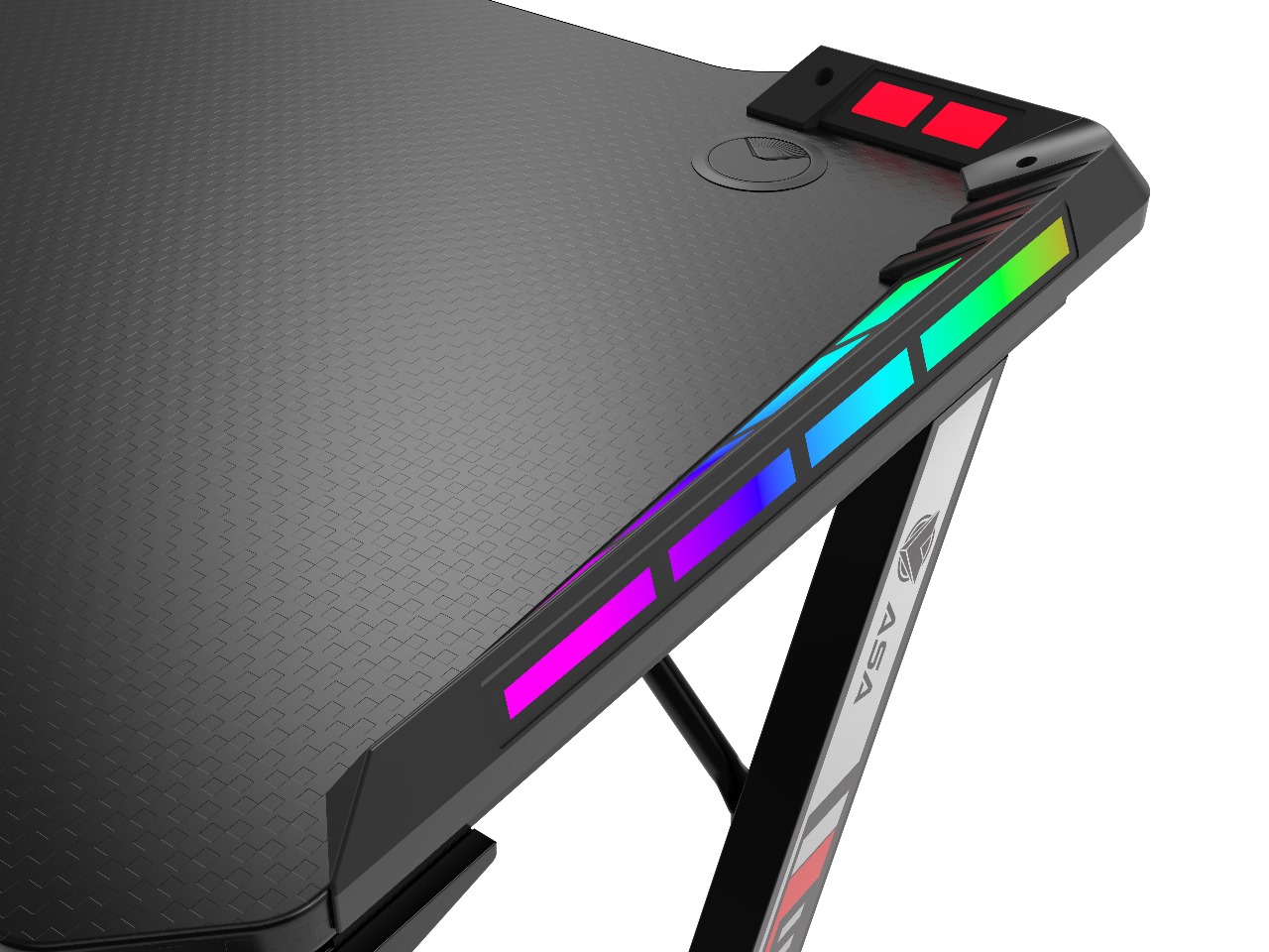 ASA Bright Gaming Desk with LED Lighting and Smart Control