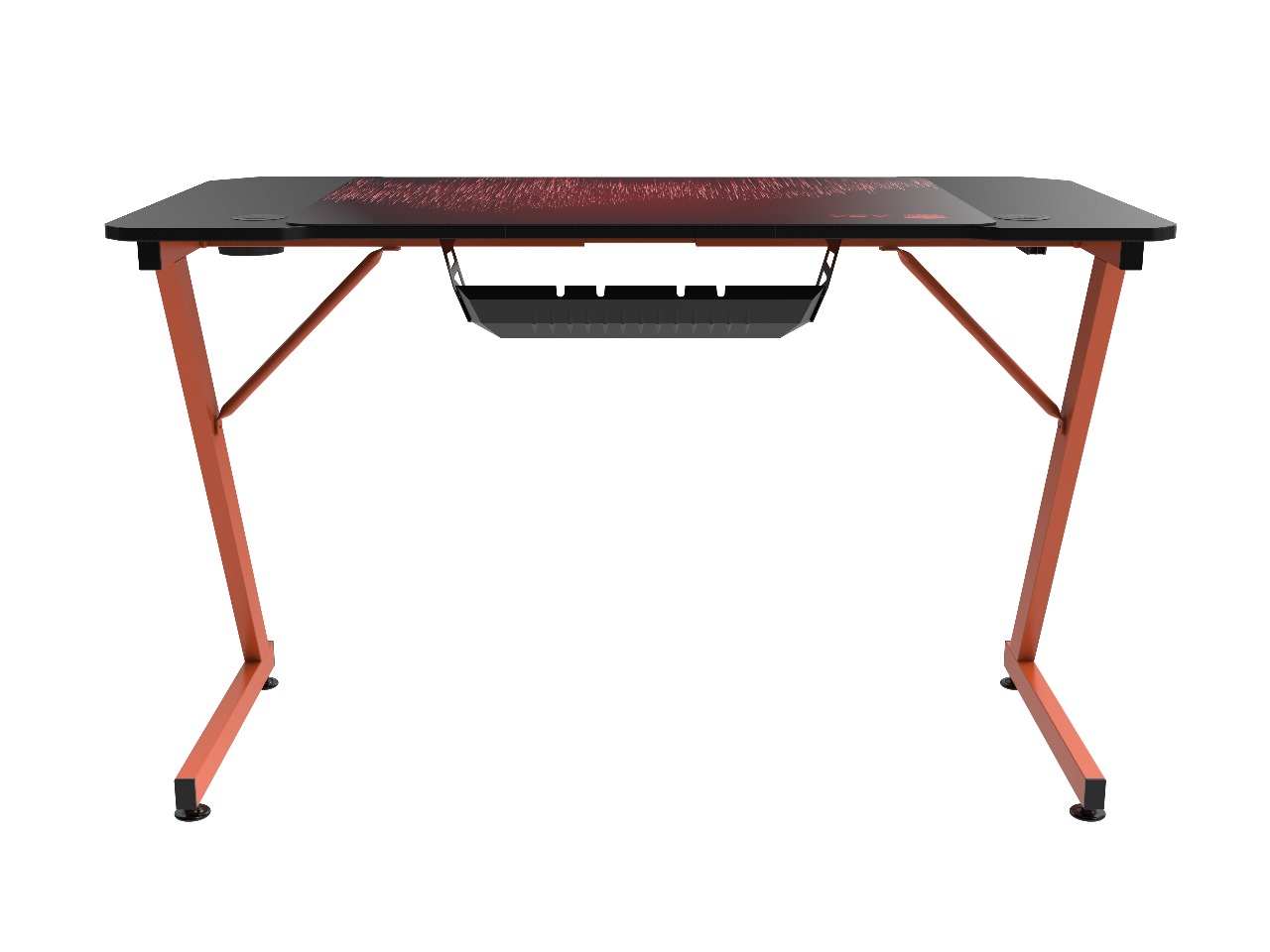 ASA Z Model Gaming Desk Orange with Full Surface Mouse Pad