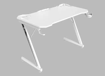 White ASA ROYAL Gaming Desk with premium ergonomic design
